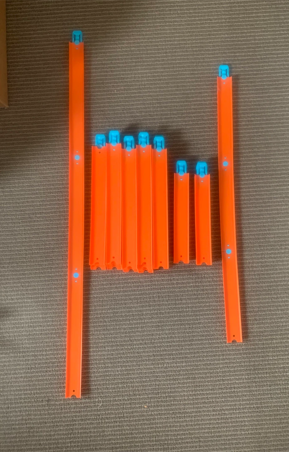 Hot Wheels Orange Track and Connector Pieces - photo 2