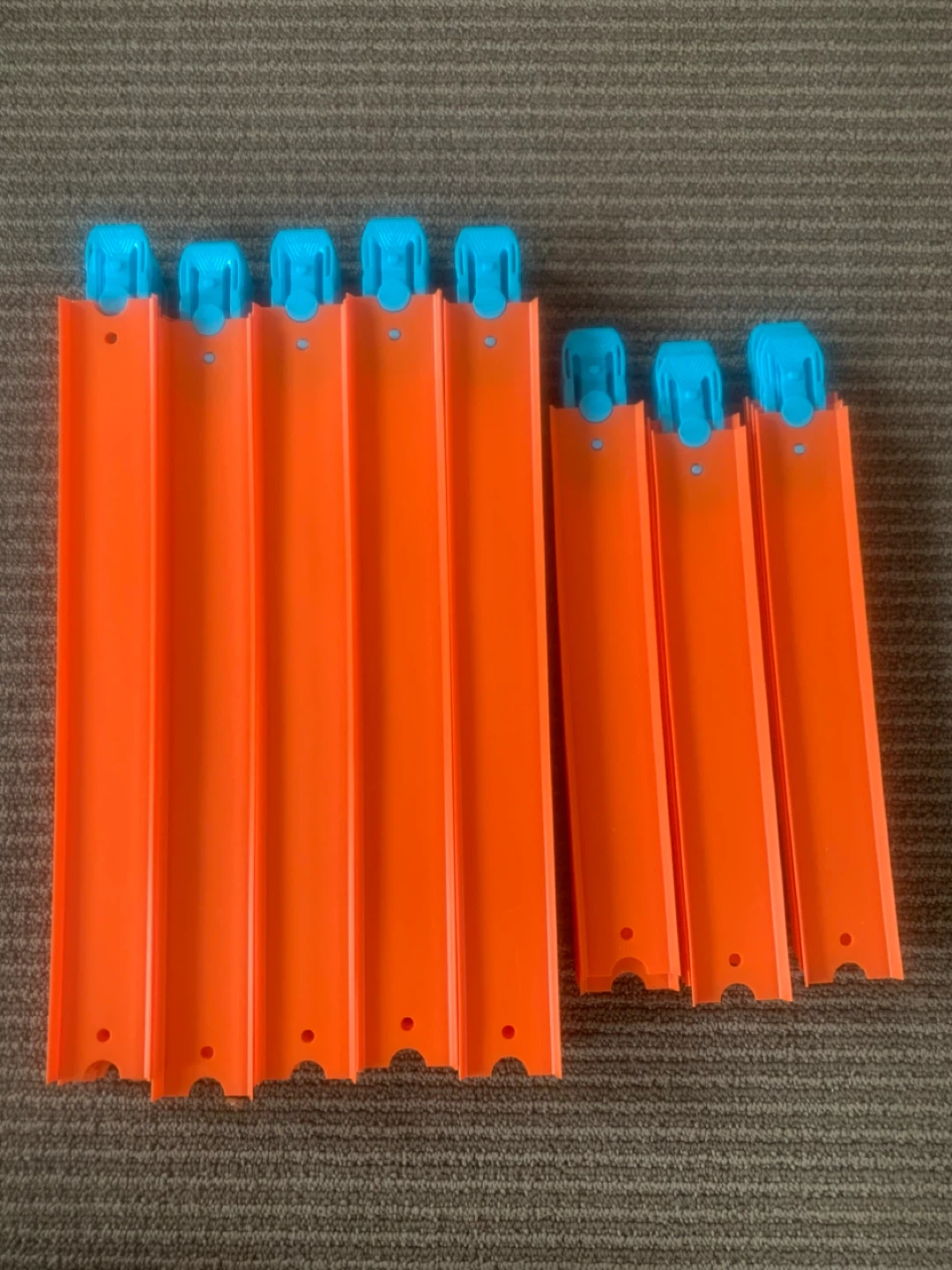 Hot Wheels Orange Track and Connector Pieces