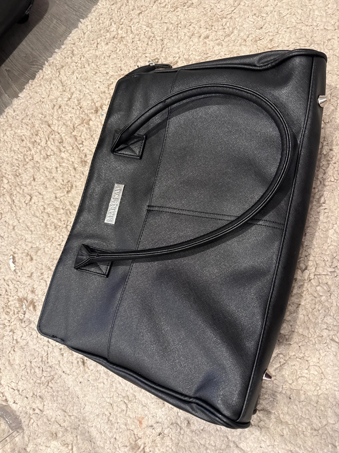 Mary Kay Black Briefcase with Floral Interior