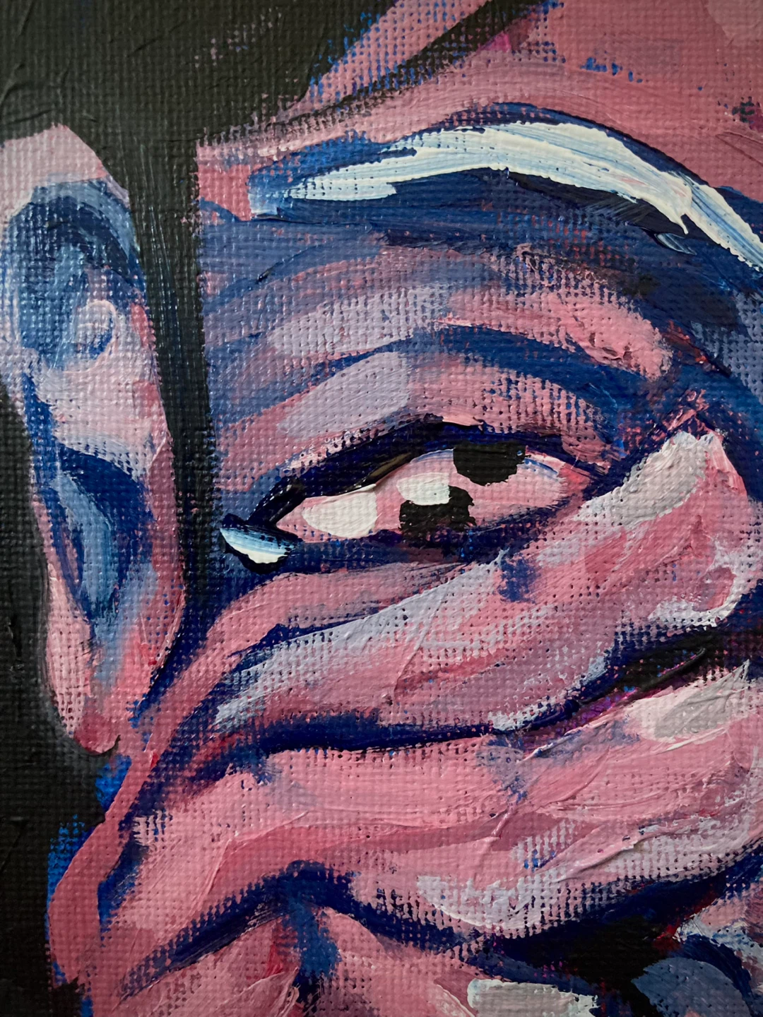 Original Acrylic Painting - Expressive Portrait - photo 3