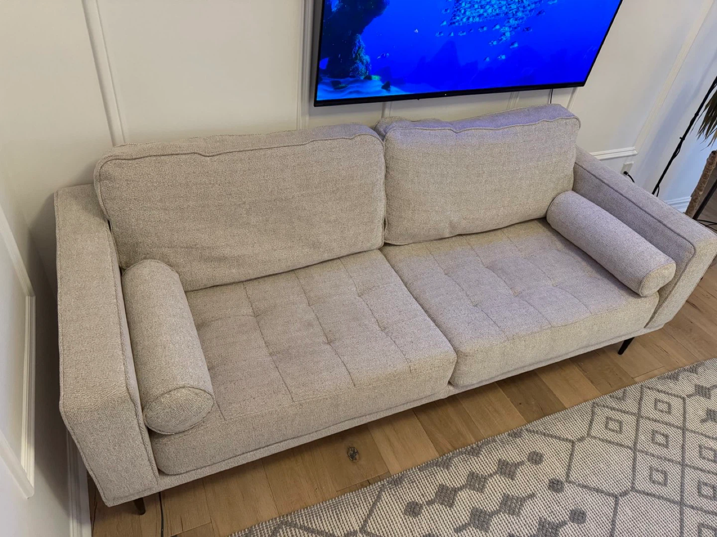 Ashley Home Light Beige Sofa - photo 5