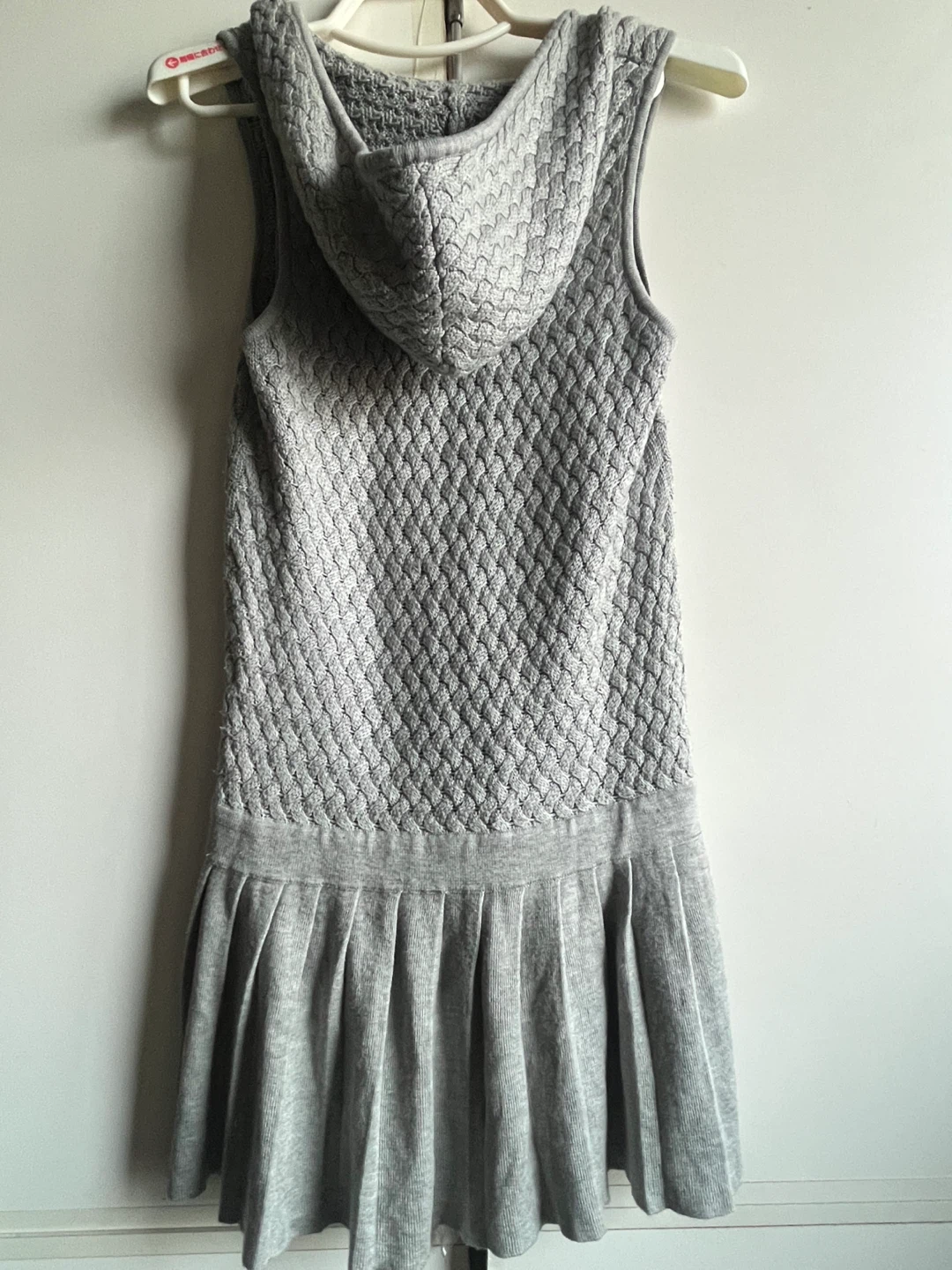 INGNI Grey Knitted Hooded Dress - photo 2
