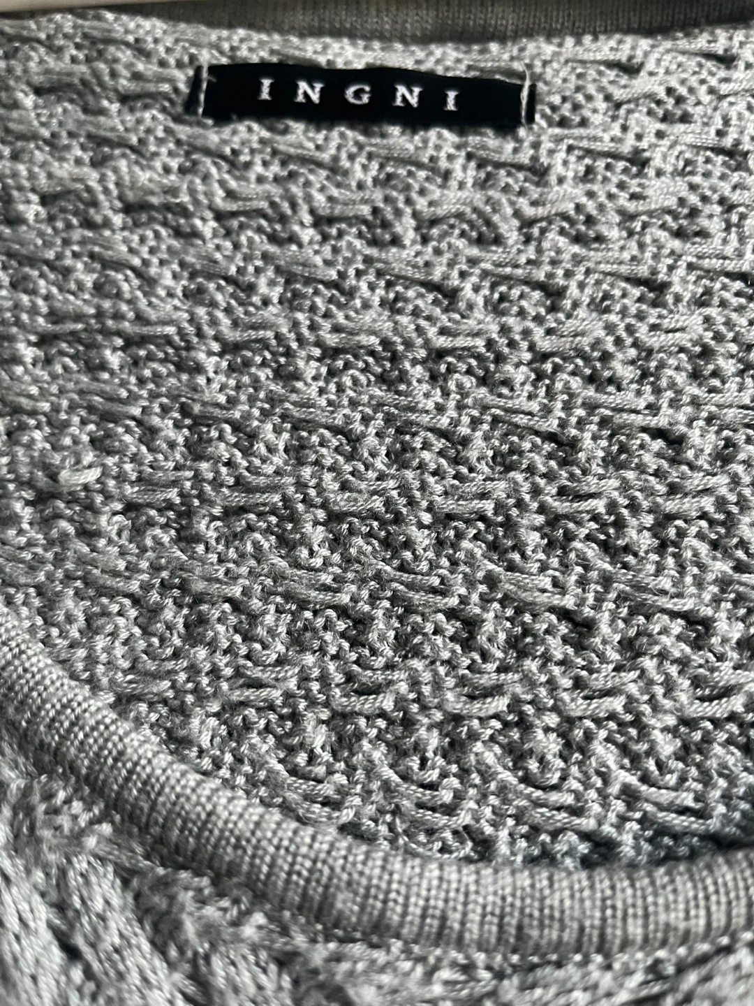 INGNI Grey Knitted Hooded Dress - photo 3