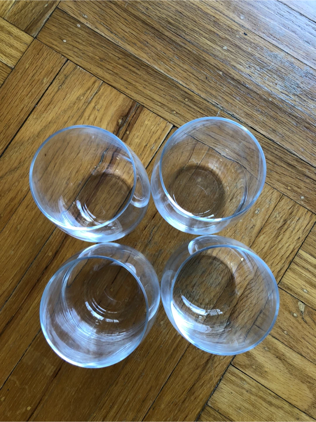 Set of 6 Clear Stemless Wine Glasses - photo 3