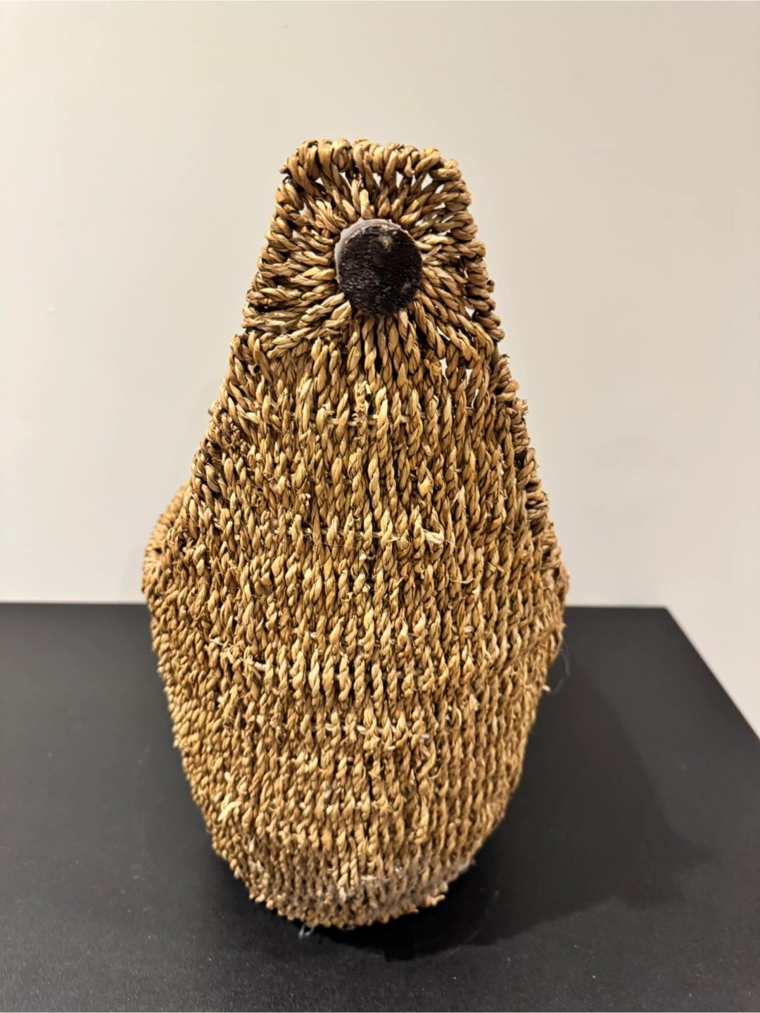 Woven Seagrass Basket with Wooden Handle - photo 2