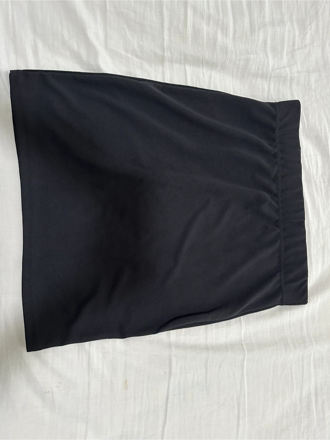Black Pencil Skirt - Acrylic, Mid Rise - photo 2