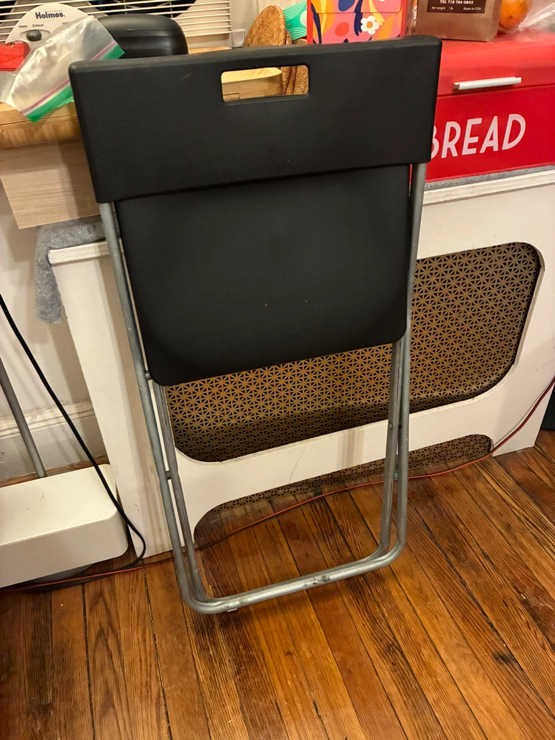2 Black Folding Chairs - photo 2