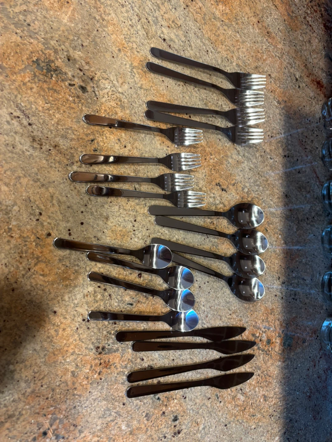 Stainless Steel Cutlery Set and 6 Drinking Glasses - photo 3