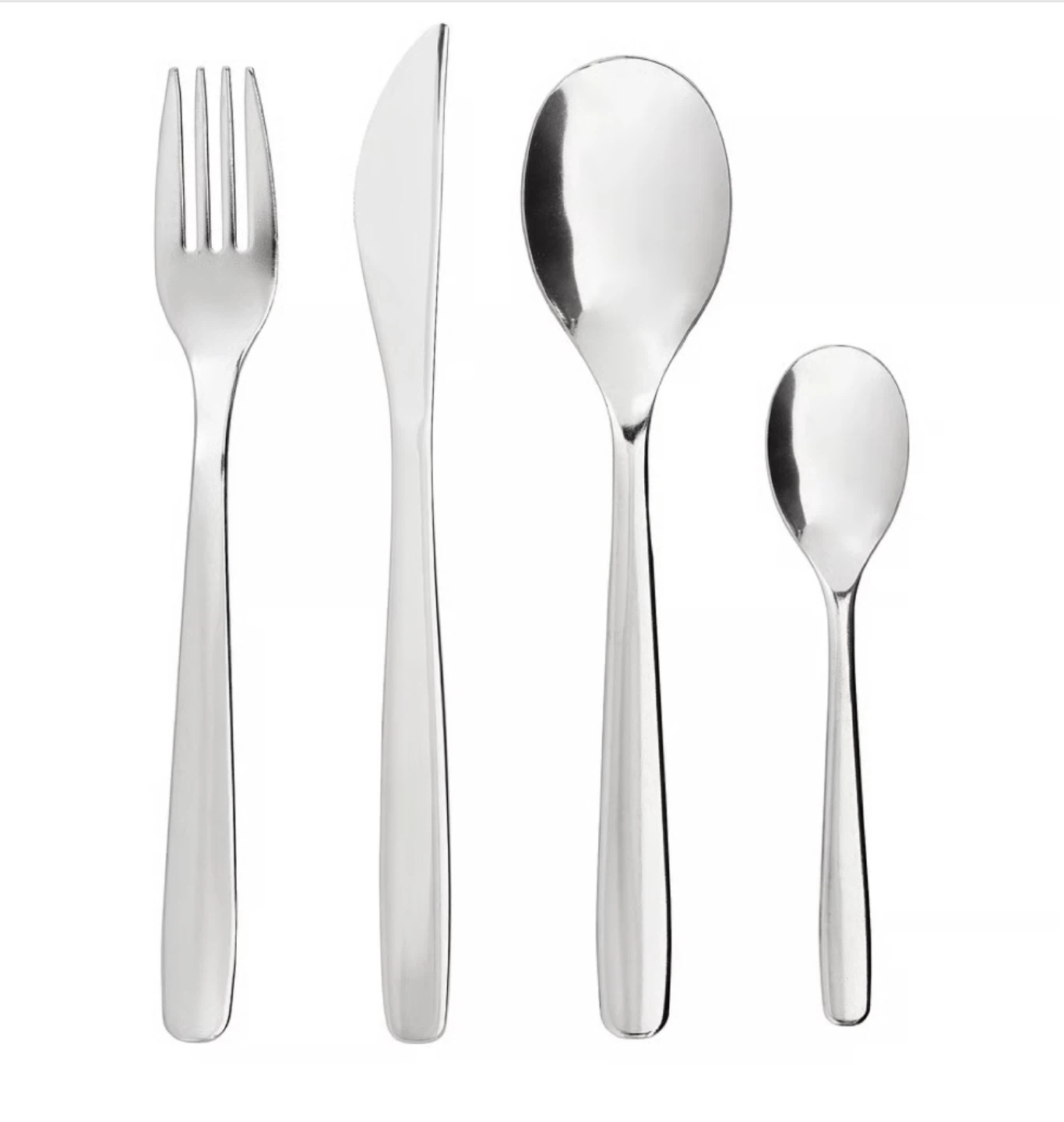 Stainless Steel Cutlery Set and 6 Drinking Glasses