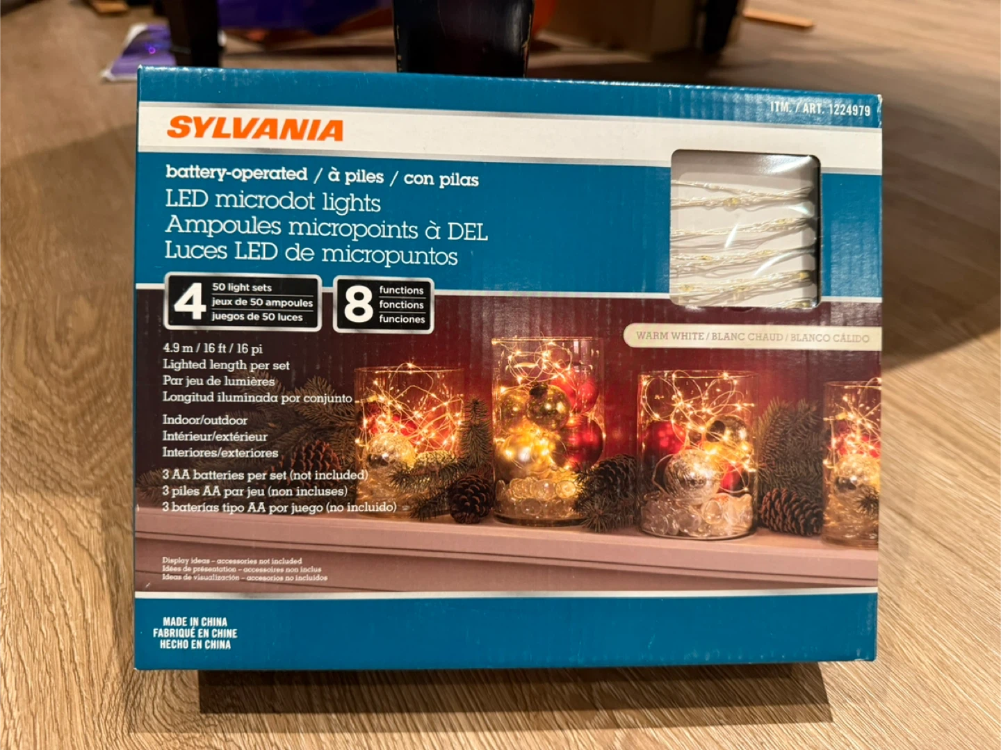 Sylvania Battery-Operated LED Microdot Lights NEW