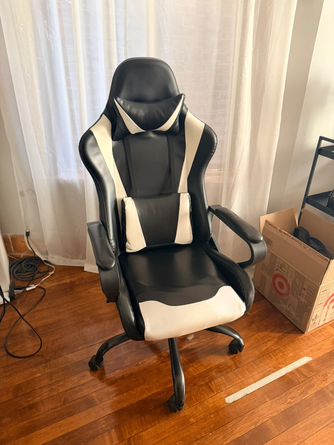 Black and White Gaming Chair