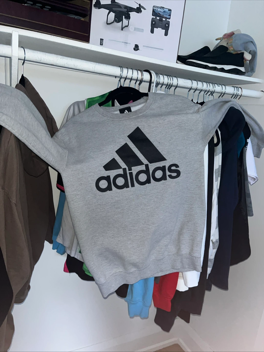 Adidas Grey Crewneck Sweatshirt MUST GOO!!! - photo 4