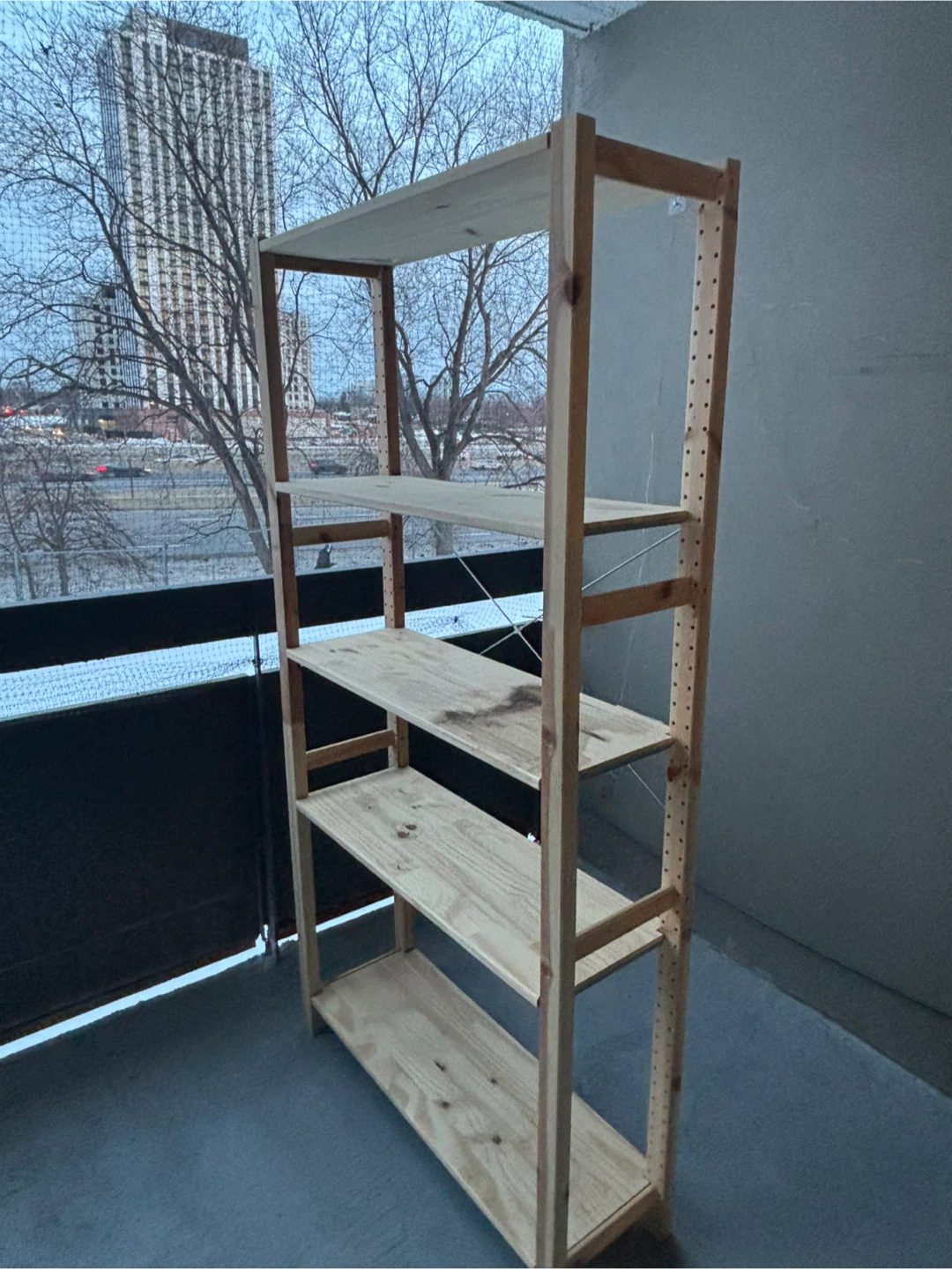 IKEA Wooden 5-Shelf Bookshelf - photo 3