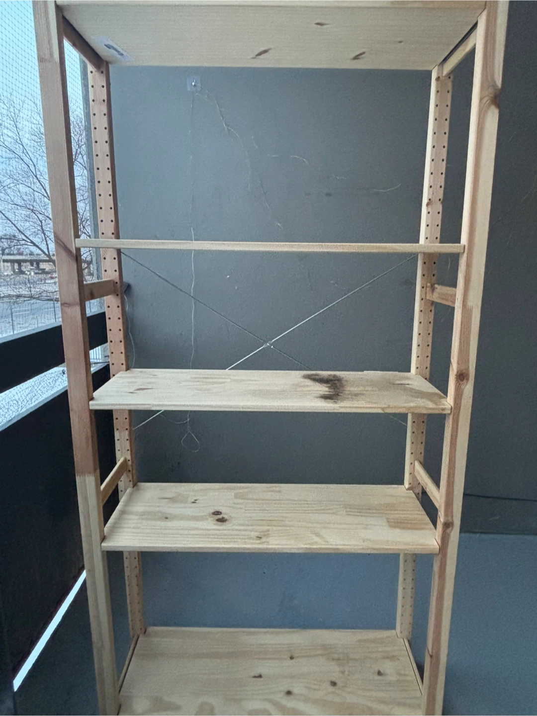 IKEA Wooden 5-Shelf Bookshelf - photo 2