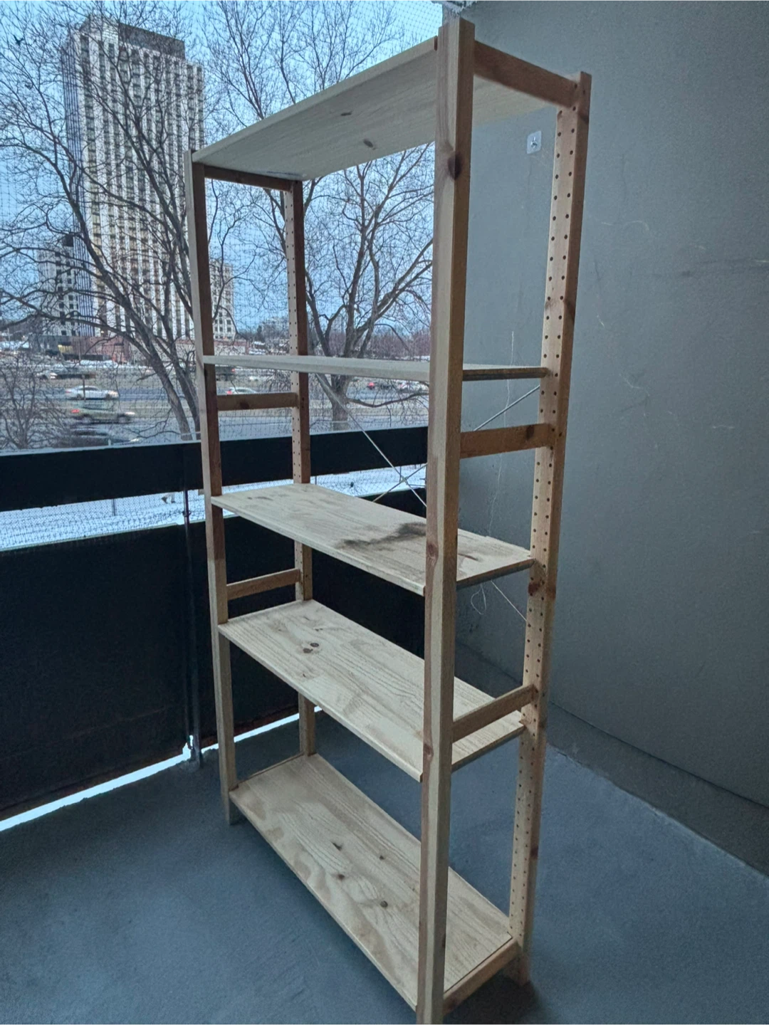 IKEA Wooden 5-Shelf Bookshelf - photo 4