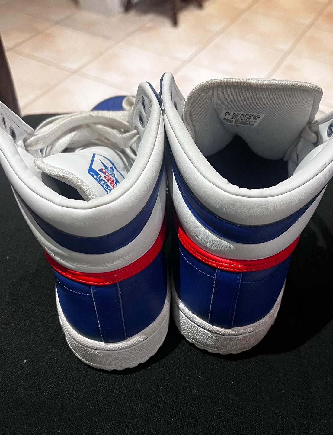 Adidas Top Ten High Top Sneakers Royal Blue White Men's Size 9 - photo 2