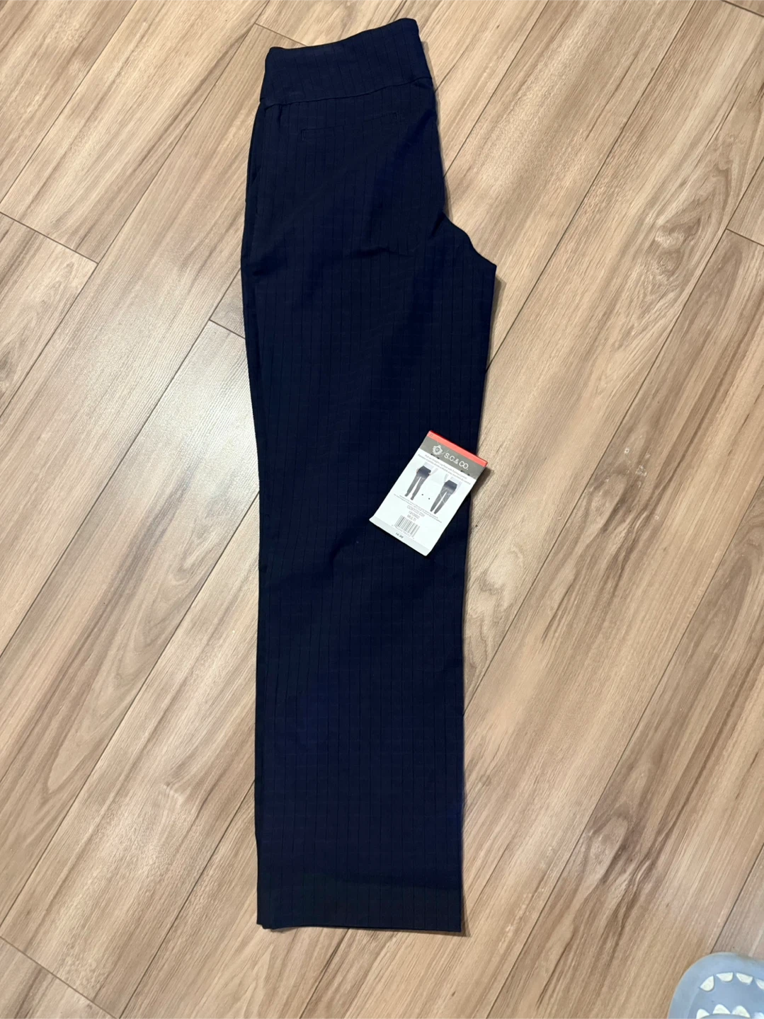 S.C & CO. Navy Ribbed Pants - size 8 - photo 2