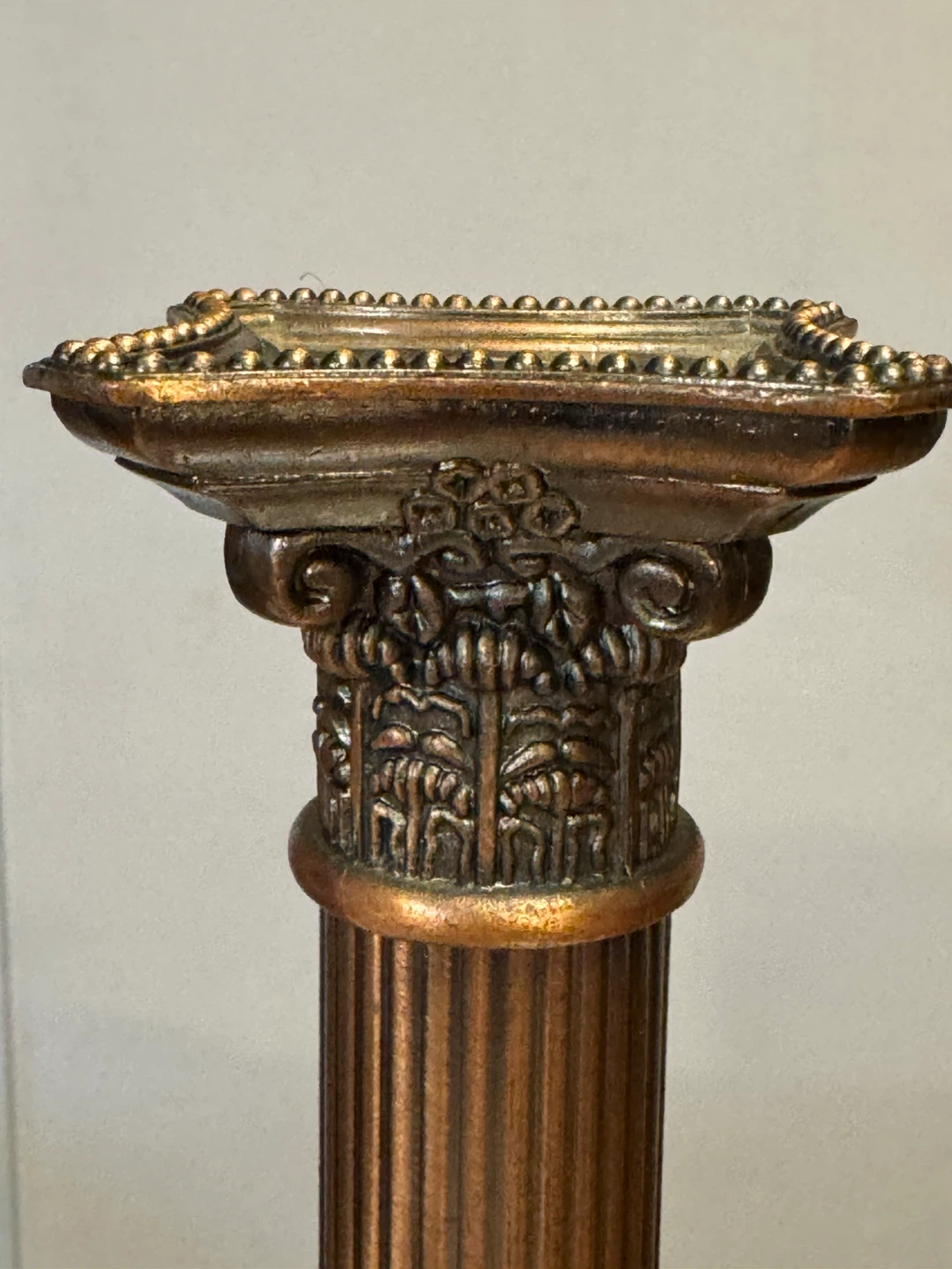 Pair of Decorative Column Candlestick Holders - photo 3