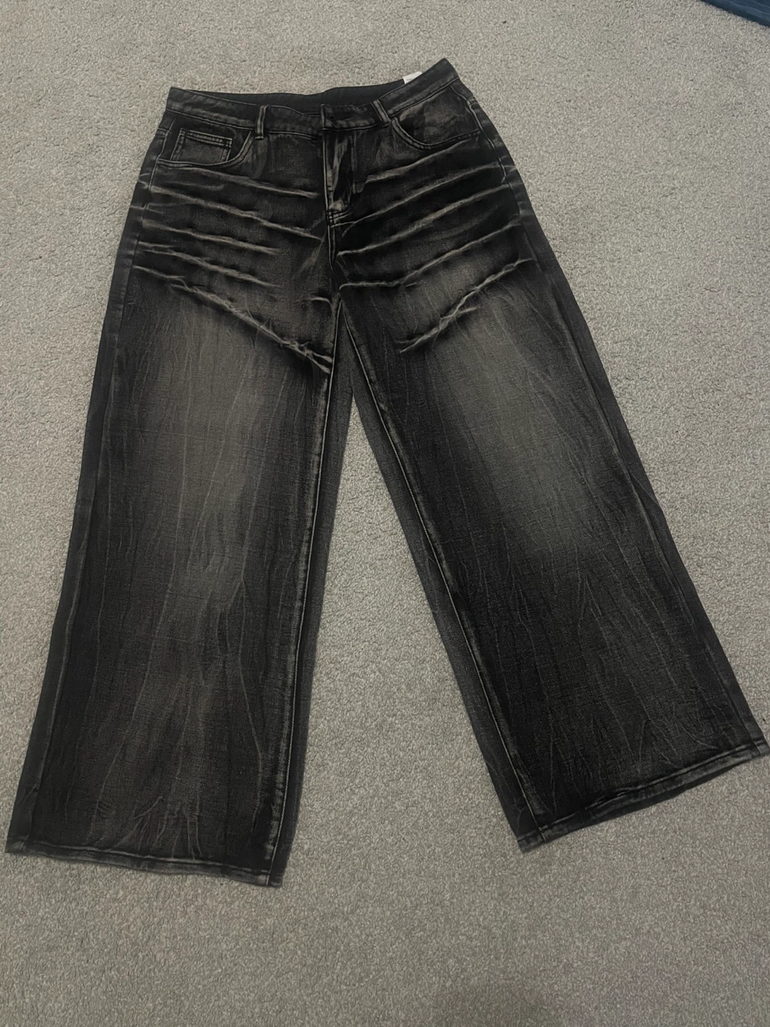Wide Leg Denim Pants