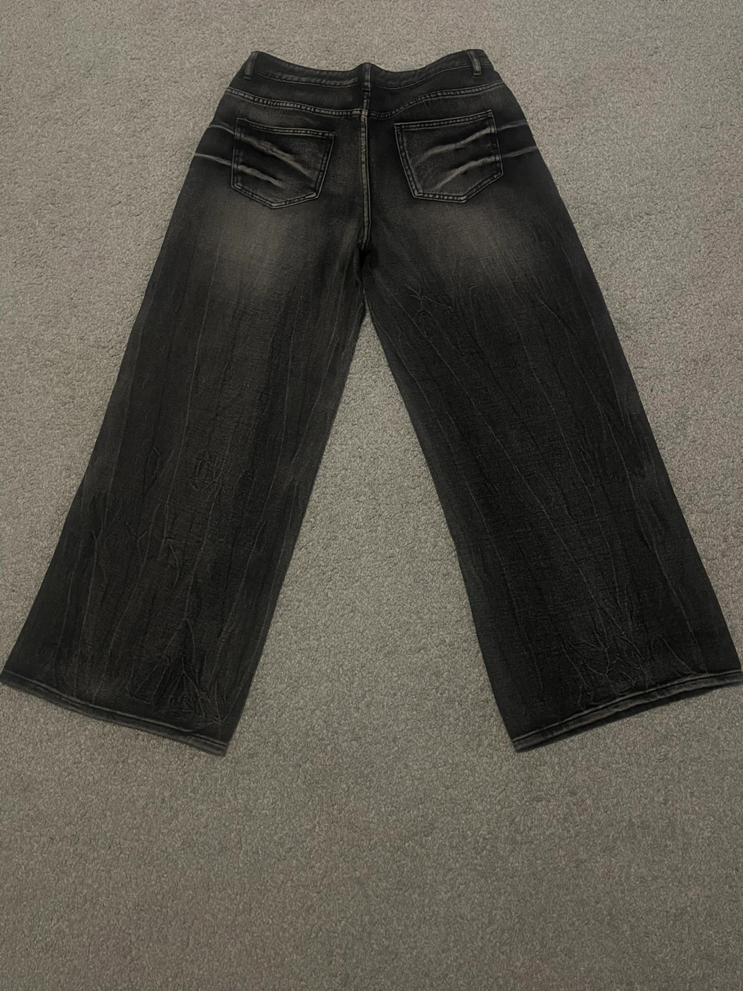 Wide Leg Denim Pants - photo 2