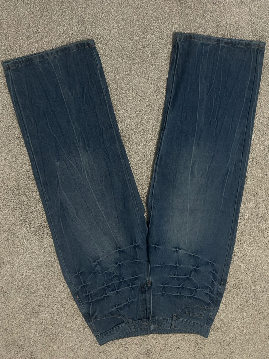 Blue Wide Leg Denim Jeans - photo 2