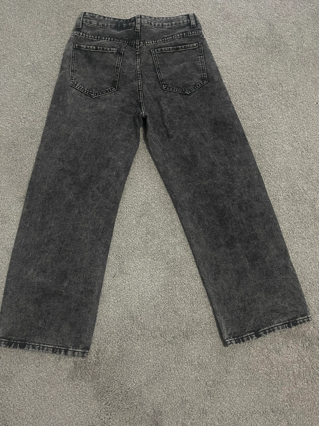 Womens Acid Wash Wide Leg Jeans - Size 8 - photo 2