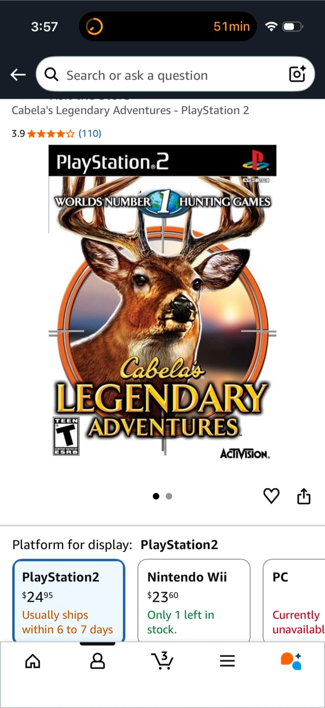 Cabela's Legendary Adventures PlayStation 2 Game - photo 3