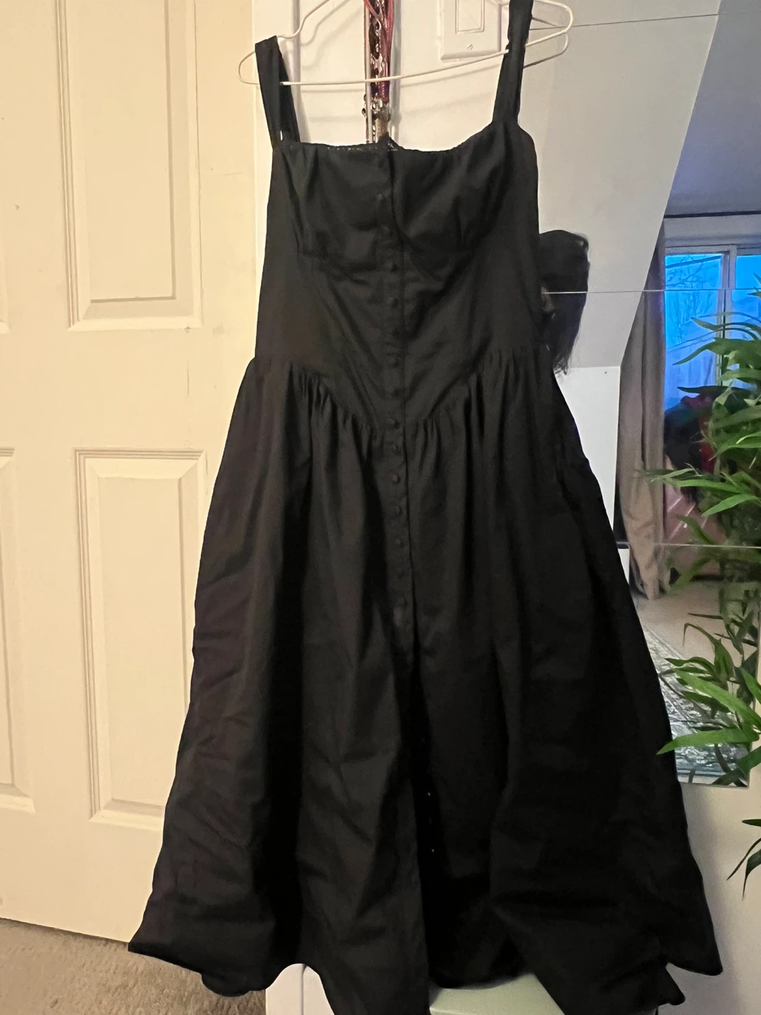 House of CB Black Corset Midi Dress with Lace Trim - photo 2