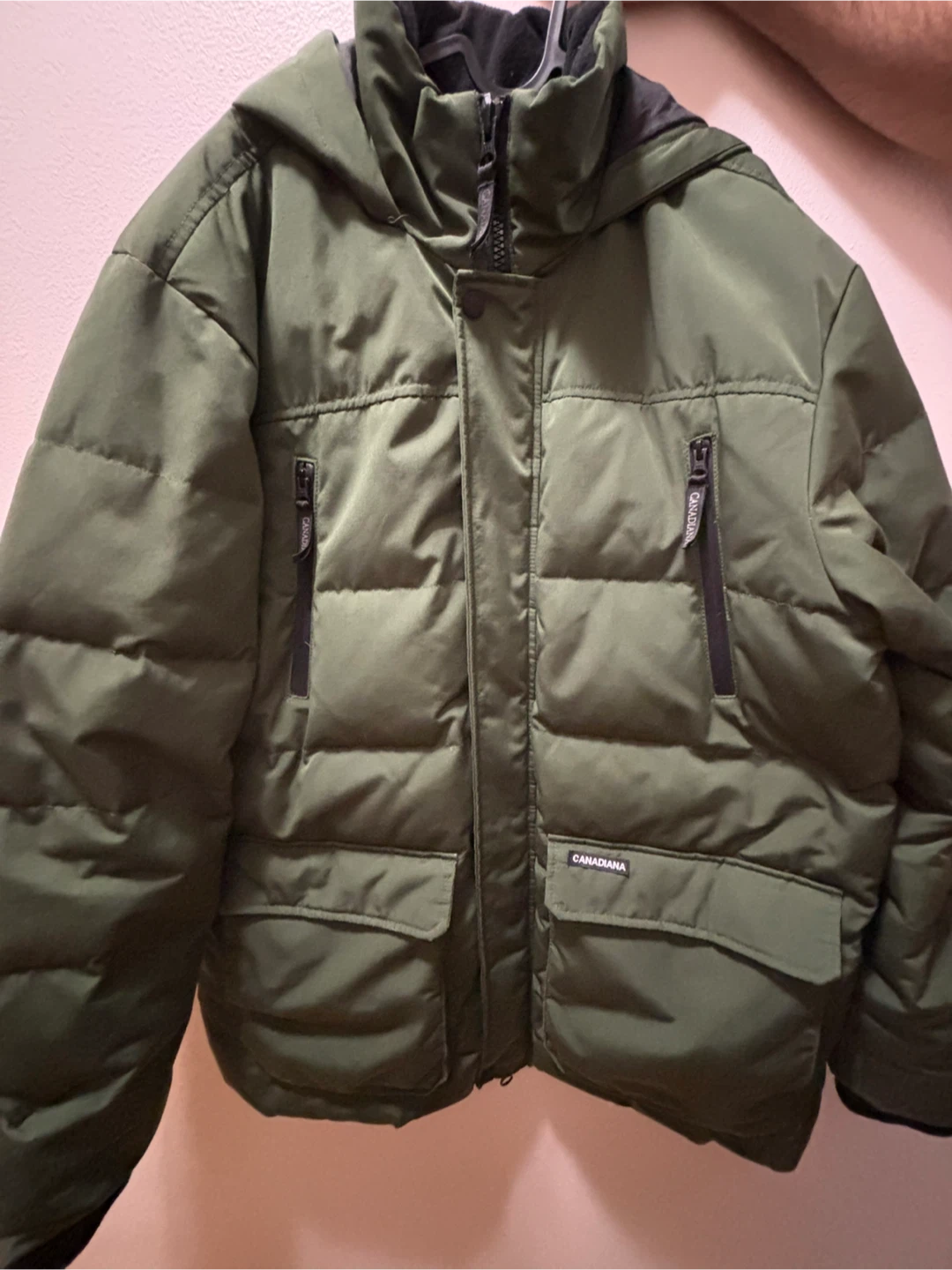 Canadiana Puffer Jacket Green - photo 3