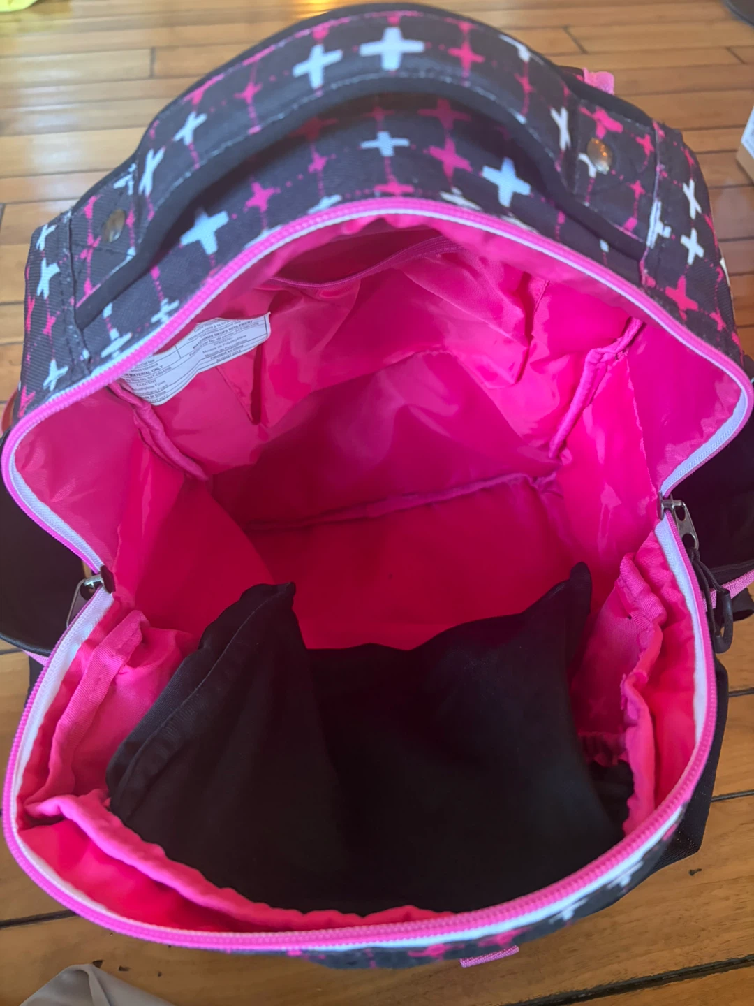 K & B Sport Pink and Black Backpack - photo 2