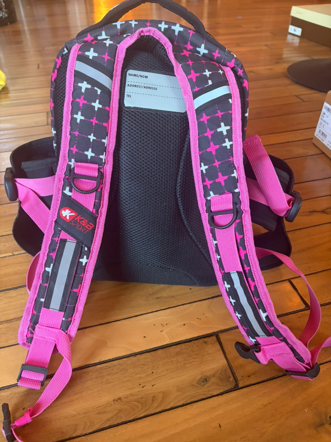 K & B Sport Pink and Black Backpack - photo 4