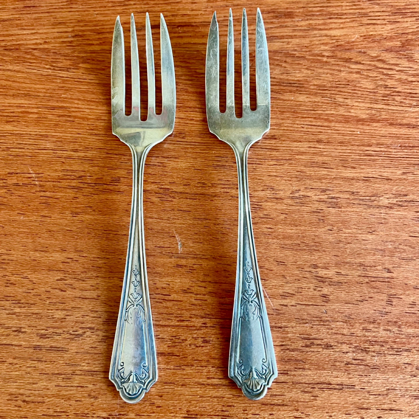 2 Sterling Silver Watson Queen Louise Forks - photo 4