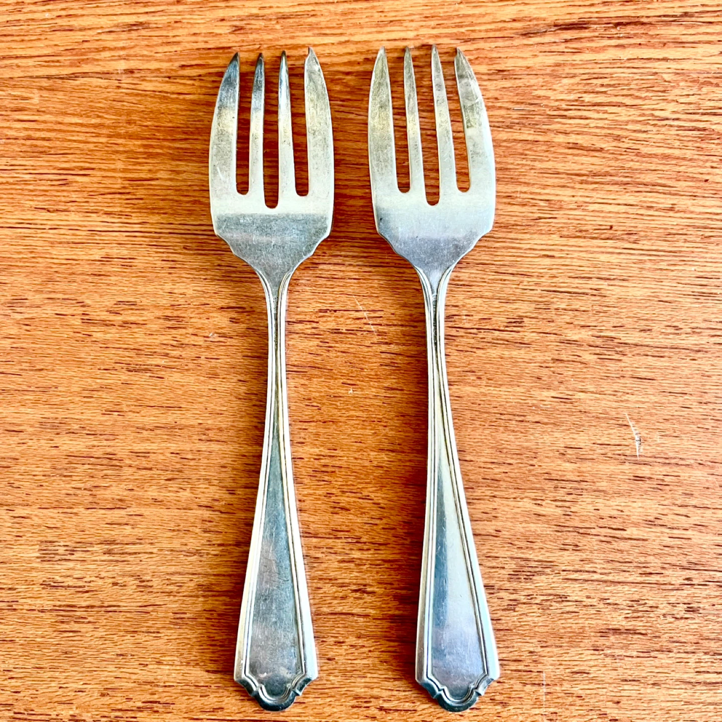 2 Sterling Silver Watson Queen Louise Forks - photo 2