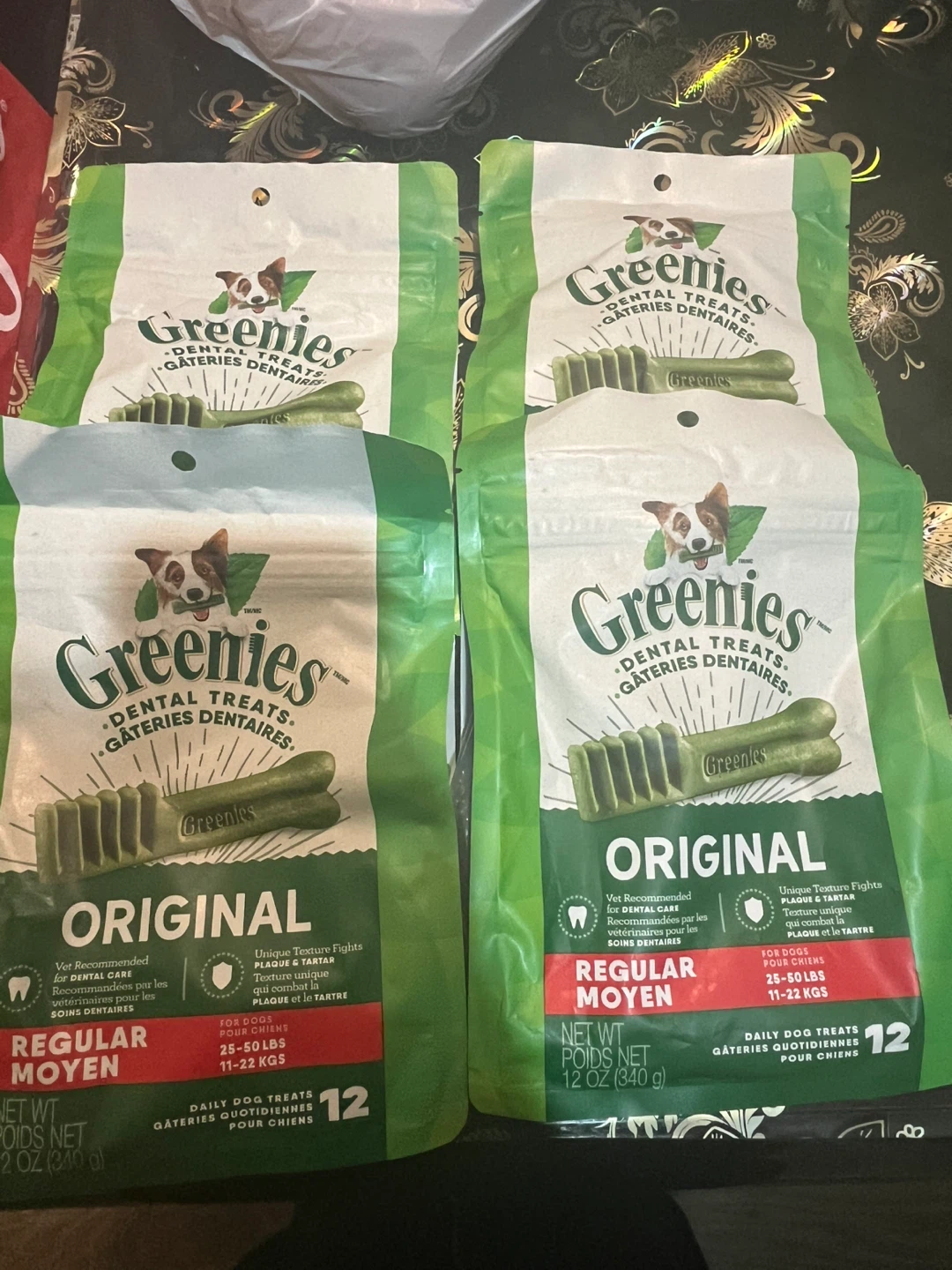 Greenies Original Dental Treats - Regular Size (12 oz bags)