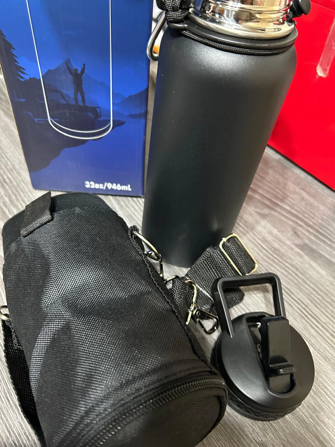 New-RAYMYLO Insulated Water Bottle 40 oz - Black - photo 5