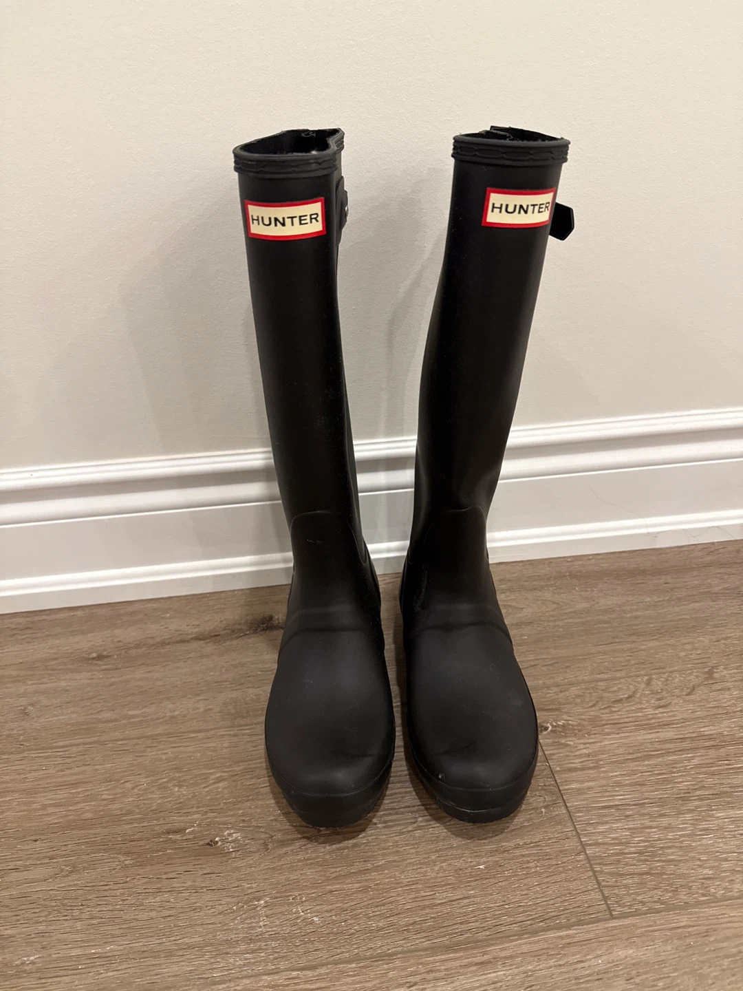 Hunter Black Rubber Rain Boots
