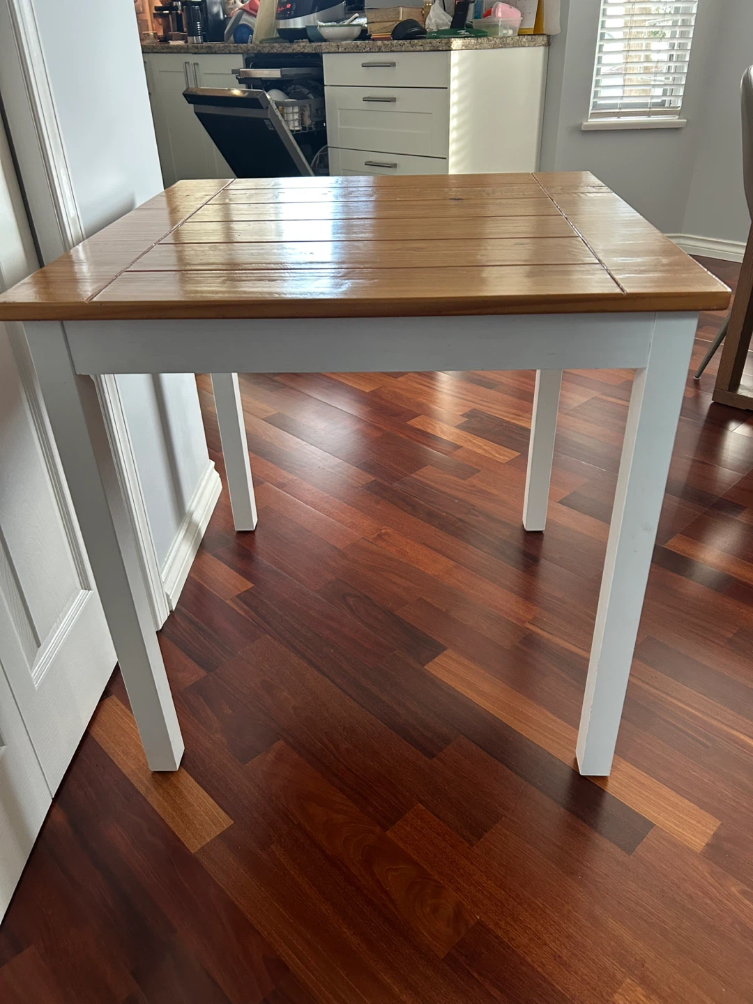 Dinning table small size Wooden top table - photo 2