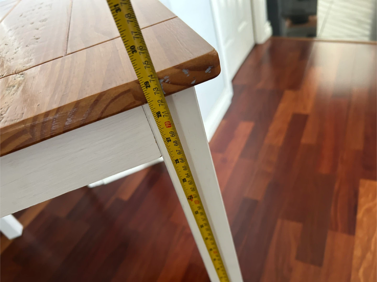 Dinning table small size Wooden top table - photo 5