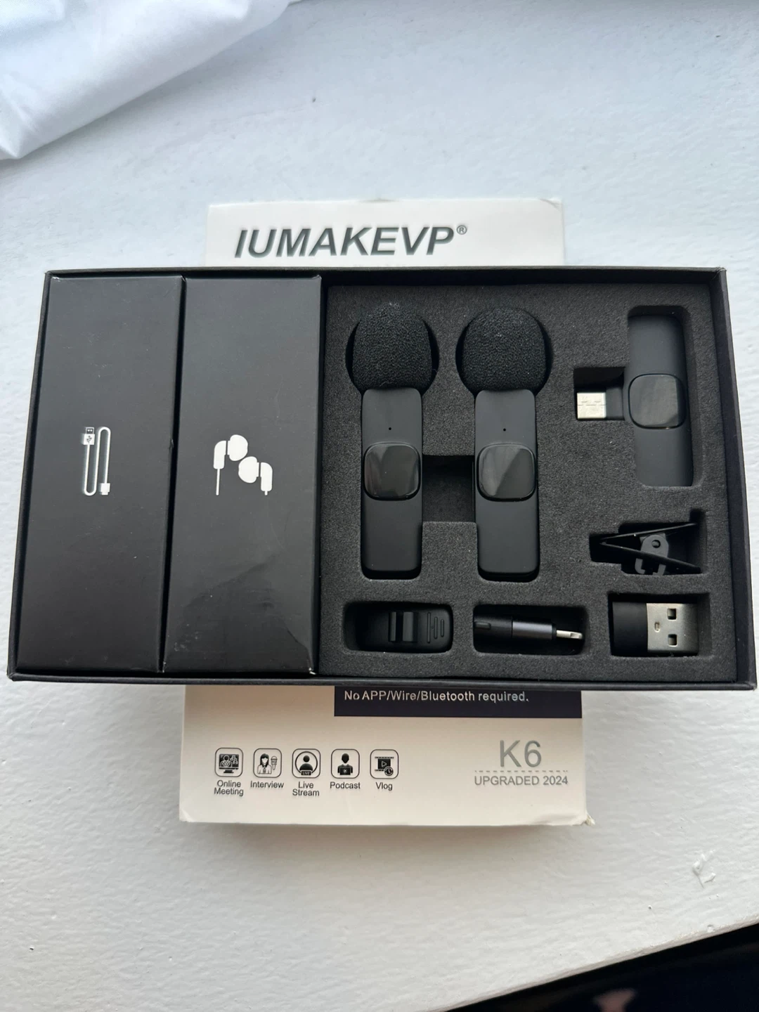 IUMAKEV Wireless Lavalier Microphone K6 - photo 2