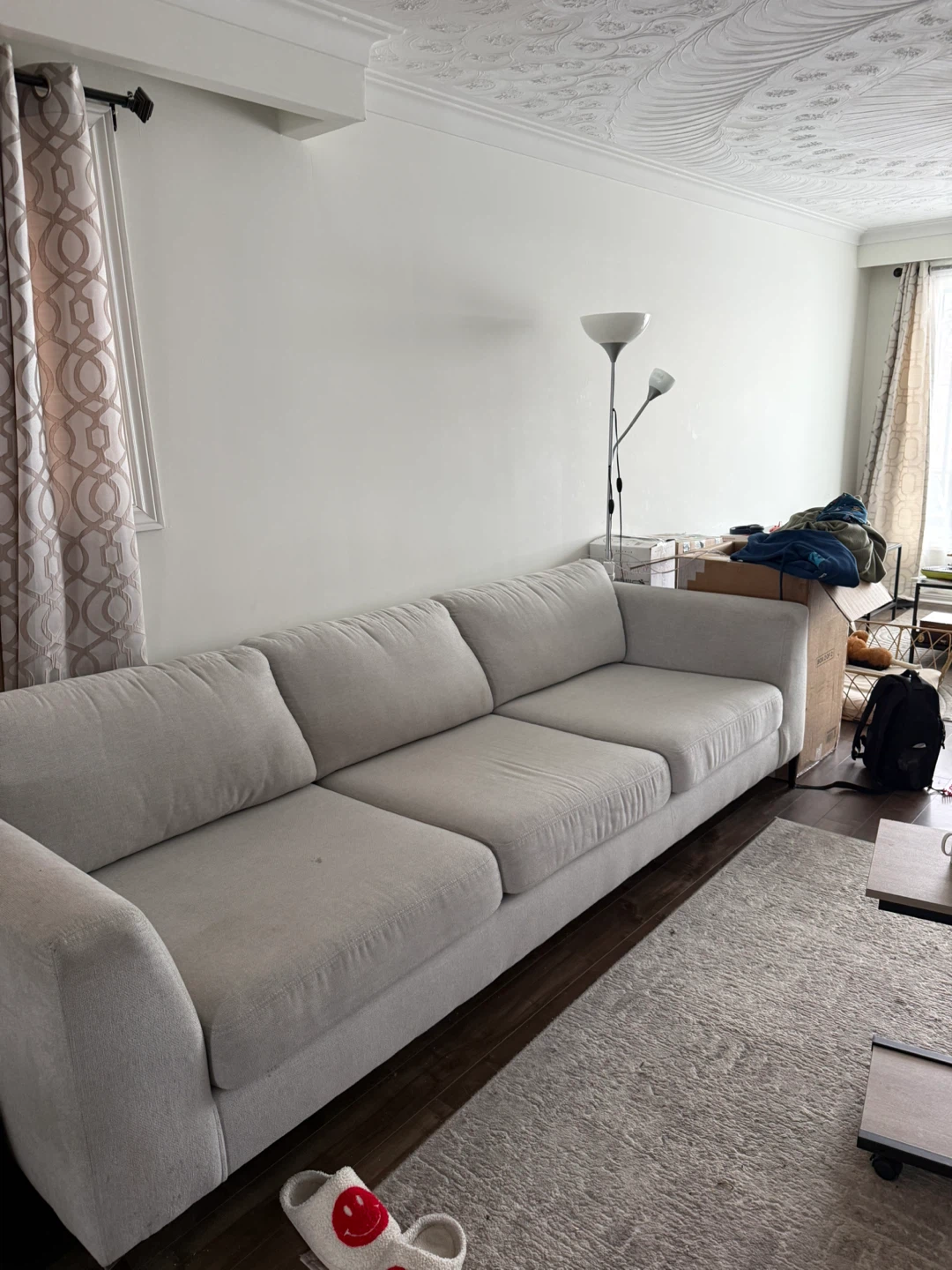 Light Grey 3-Seater Sofa - photo 2
