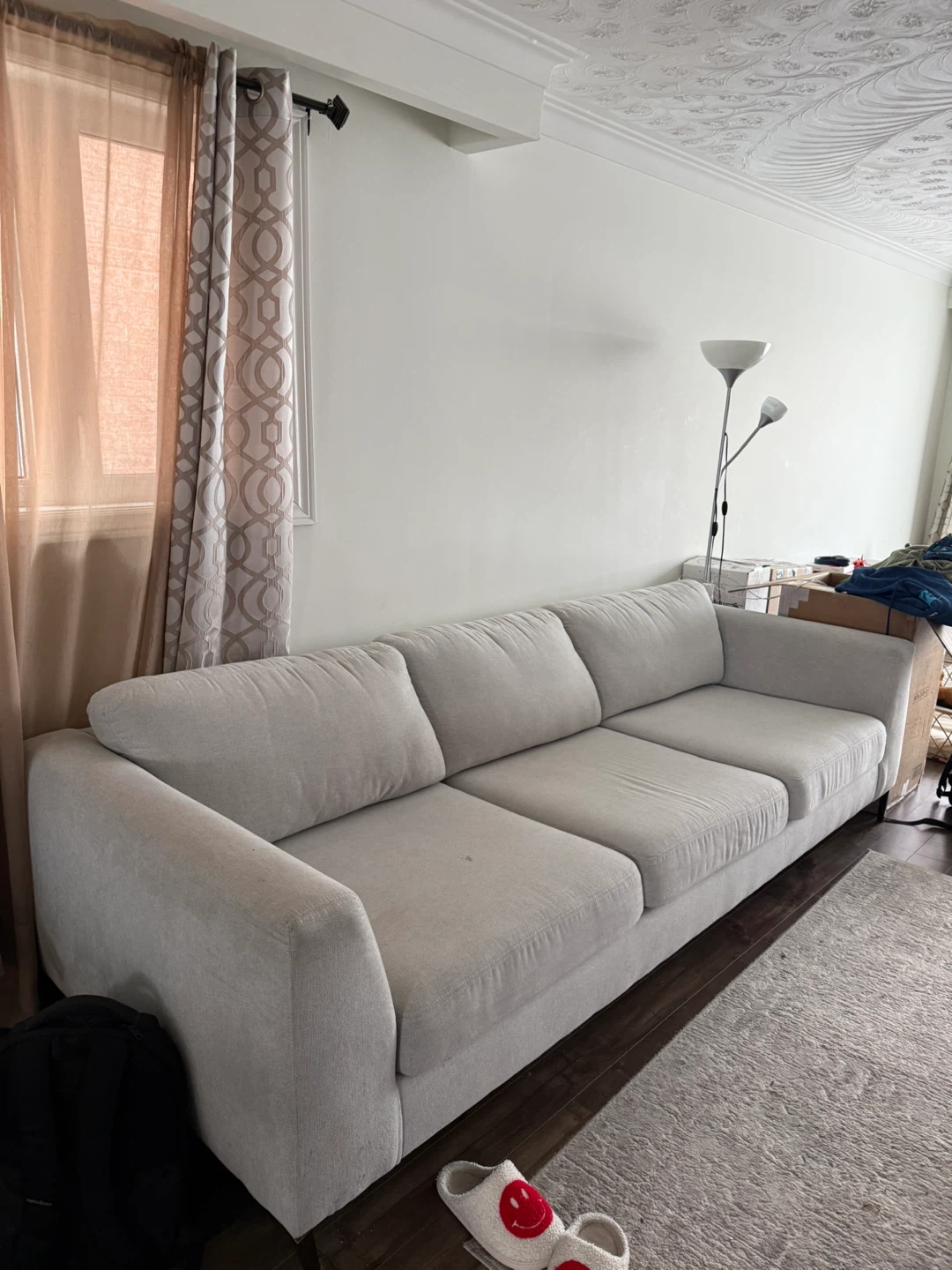 Light Grey 3-Seater Sofa - photo 3