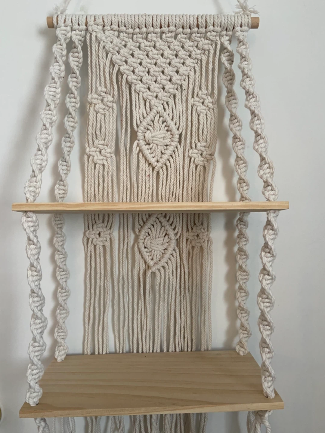 Macrame 2-Tier Hanging Shelf - photo 2