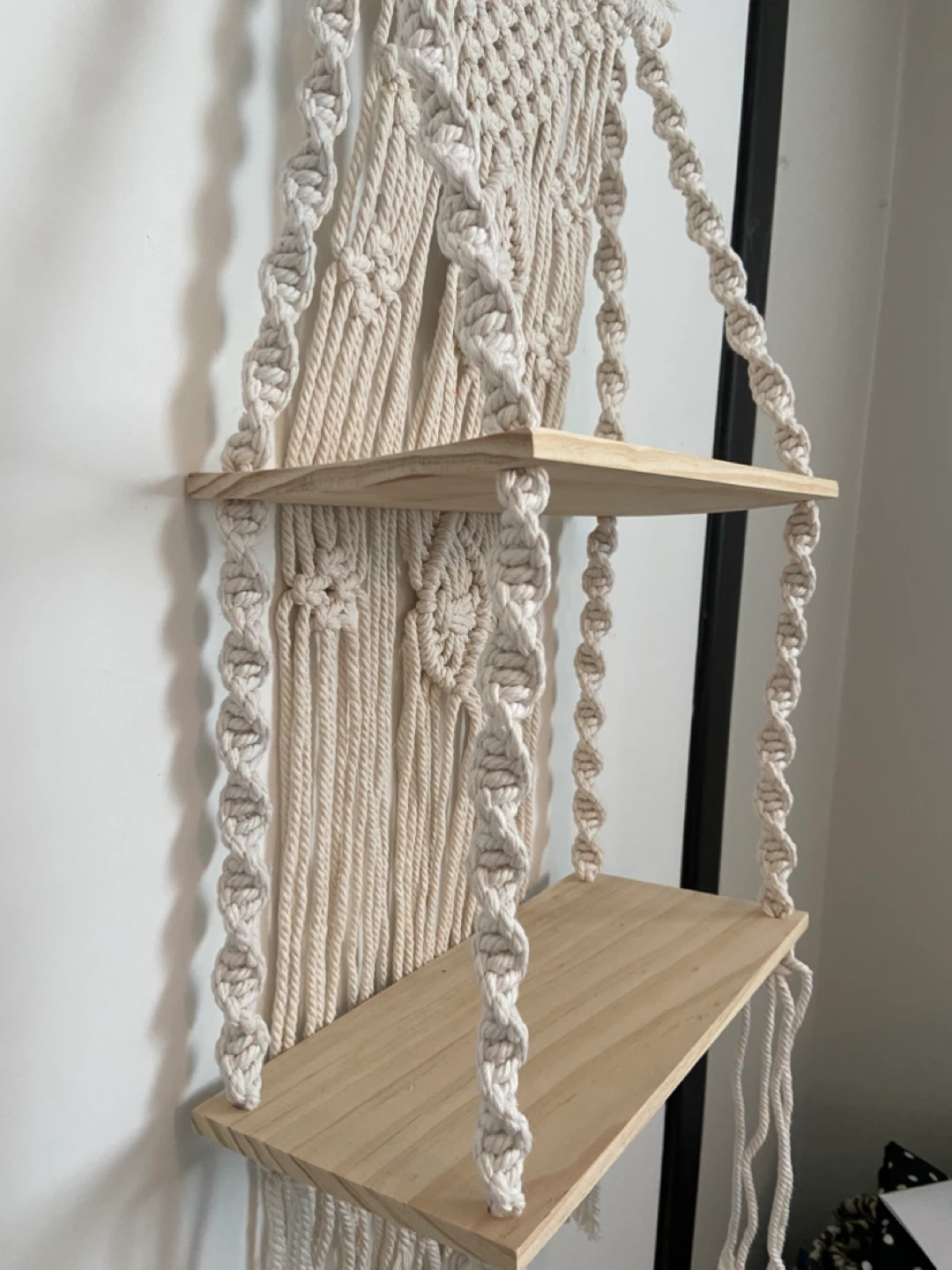 Macrame 2-Tier Hanging Shelf - photo 4