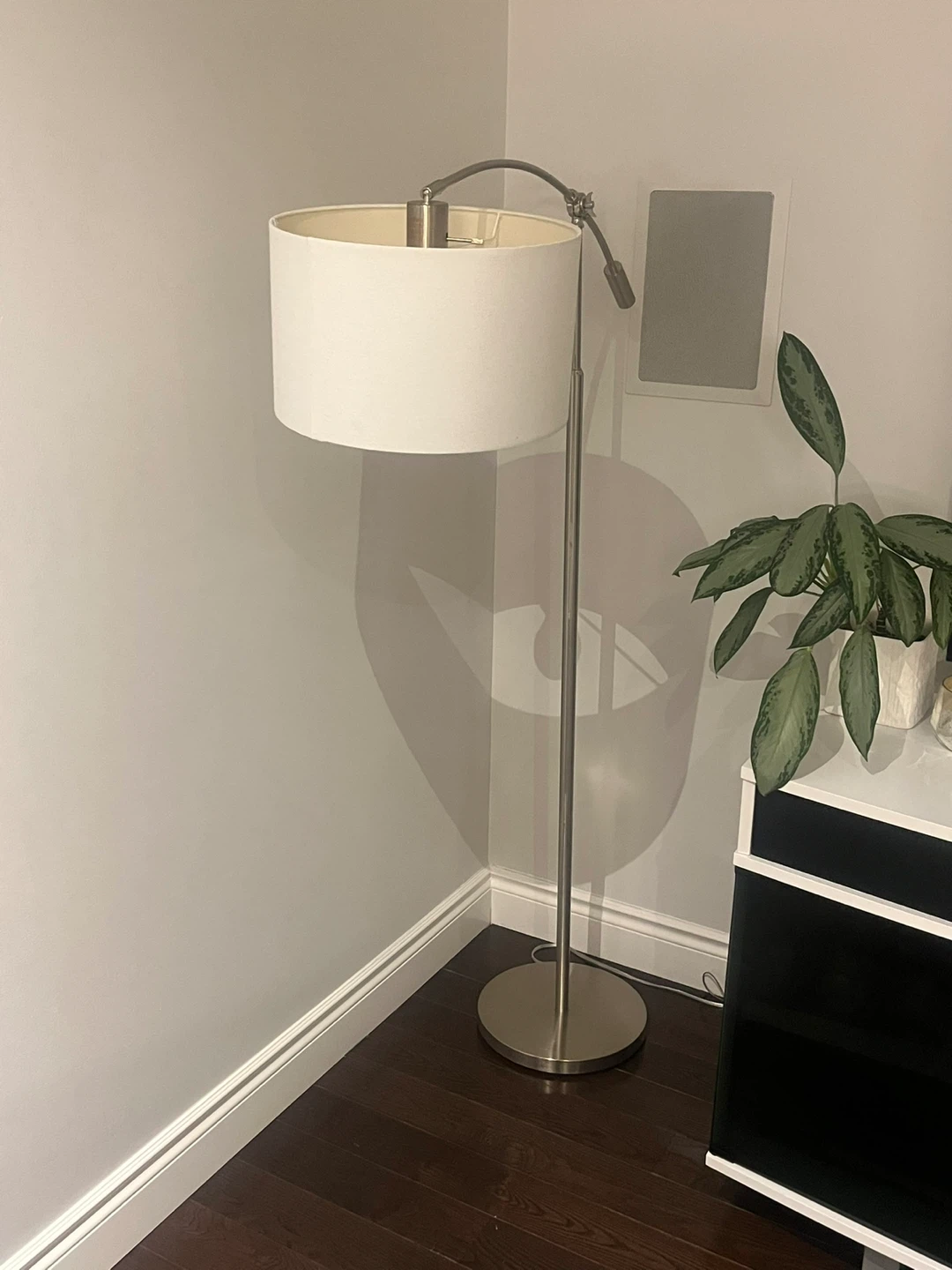 Arc Floor Lamp with Drum Shade