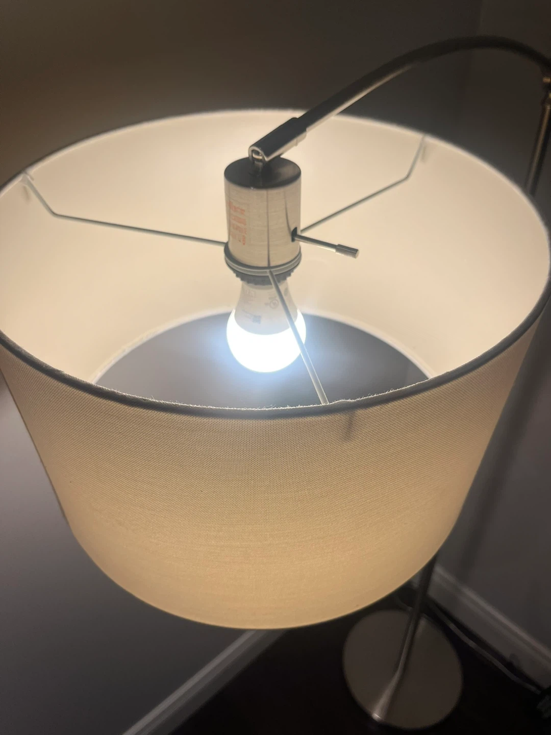 Arc Floor Lamp with Drum Shade - photo 2