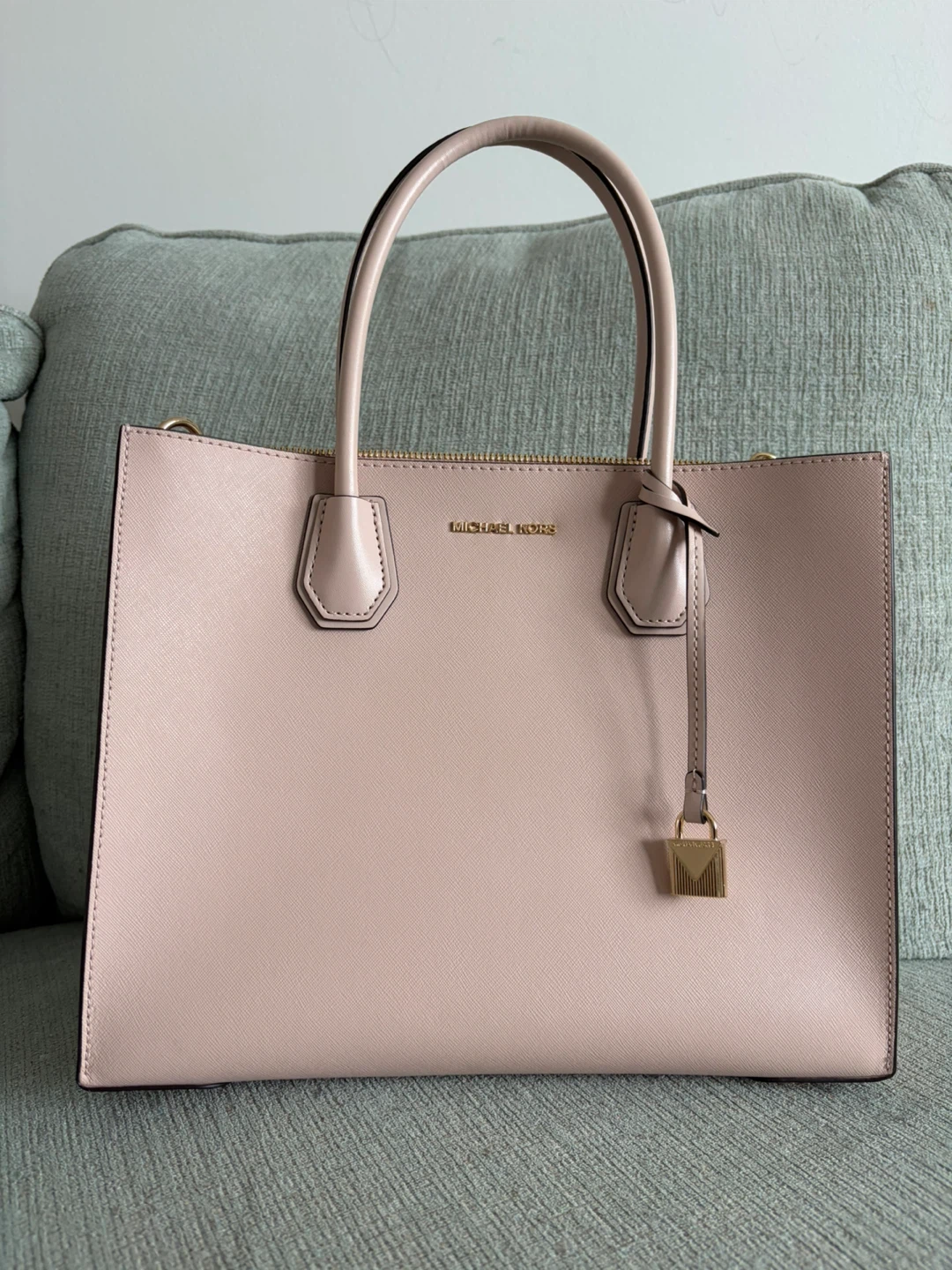 Michael Kors Pink Leather Tote Bag