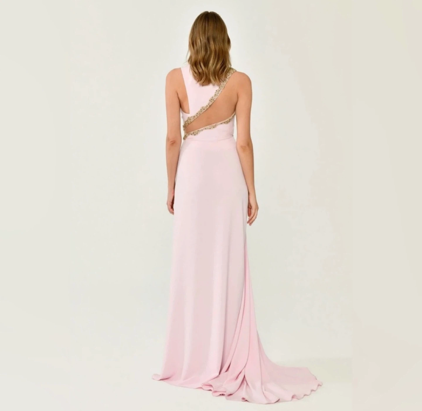 NEW Alfabeta Womens Beaded Long Dress,Sz 4 Pink - photo 3