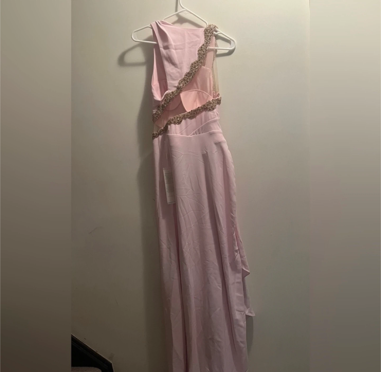 NEW Alfabeta Womens Beaded Long Dress,Sz 4 Pink - photo 5