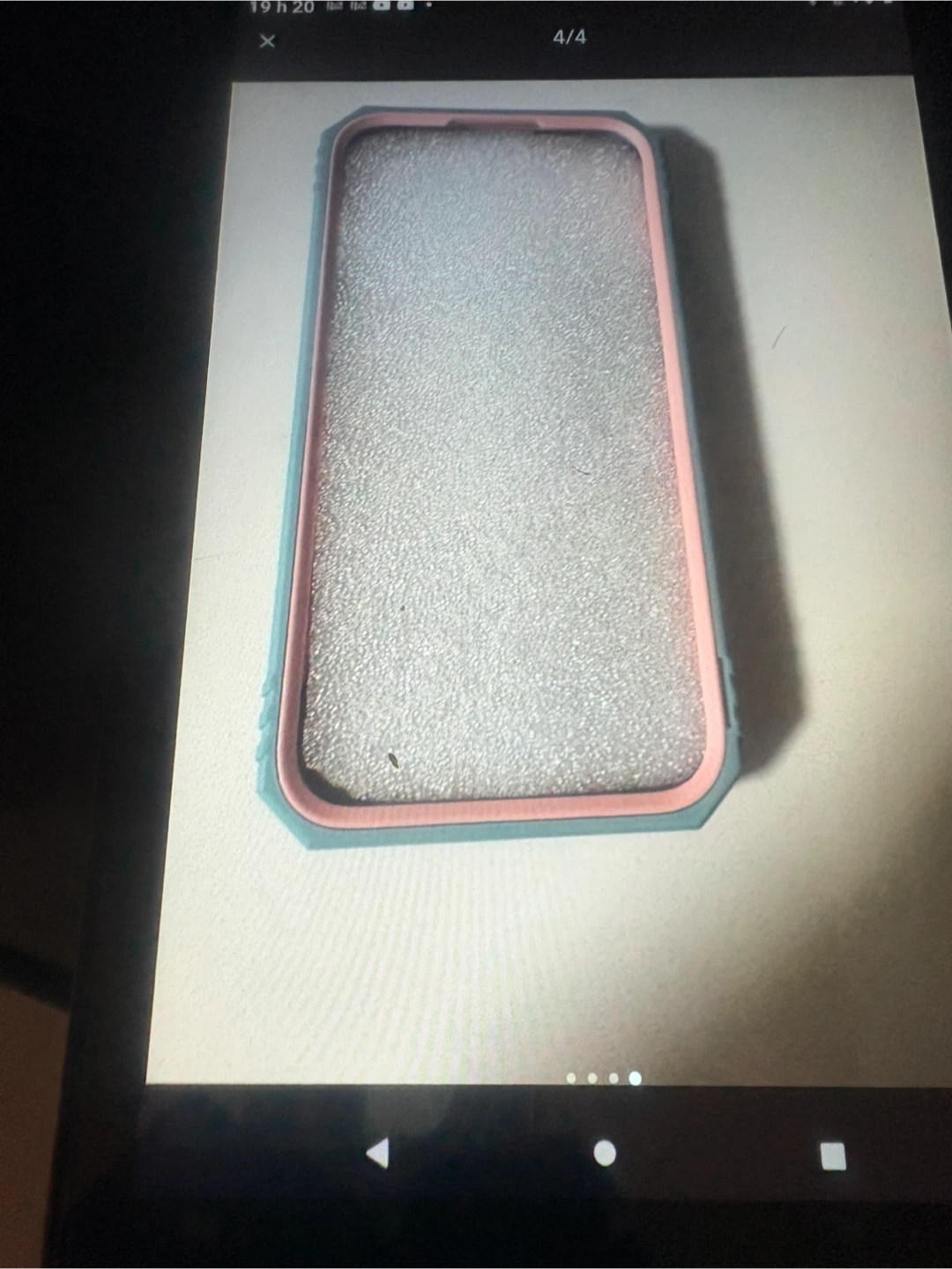 Coque de cellulaire rose avec anneau et support - photo 4