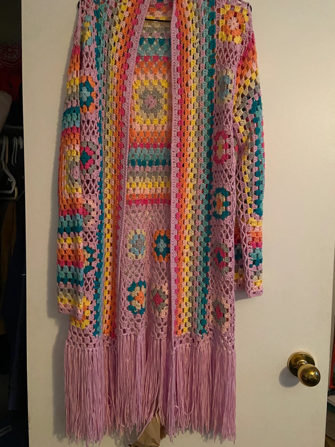 Boho Crochet Cardigan - Size S/M